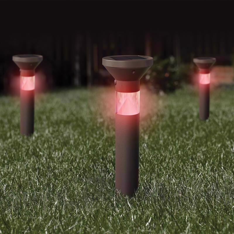 Feit OneSync Oil Rubbed Bronze Solar Powered 0.4 W LED Bollard Light