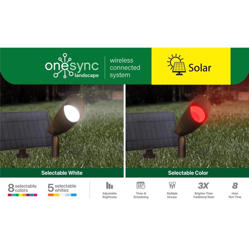 Feit OneSync Solar Powered 3 W LED Spot Light Kit