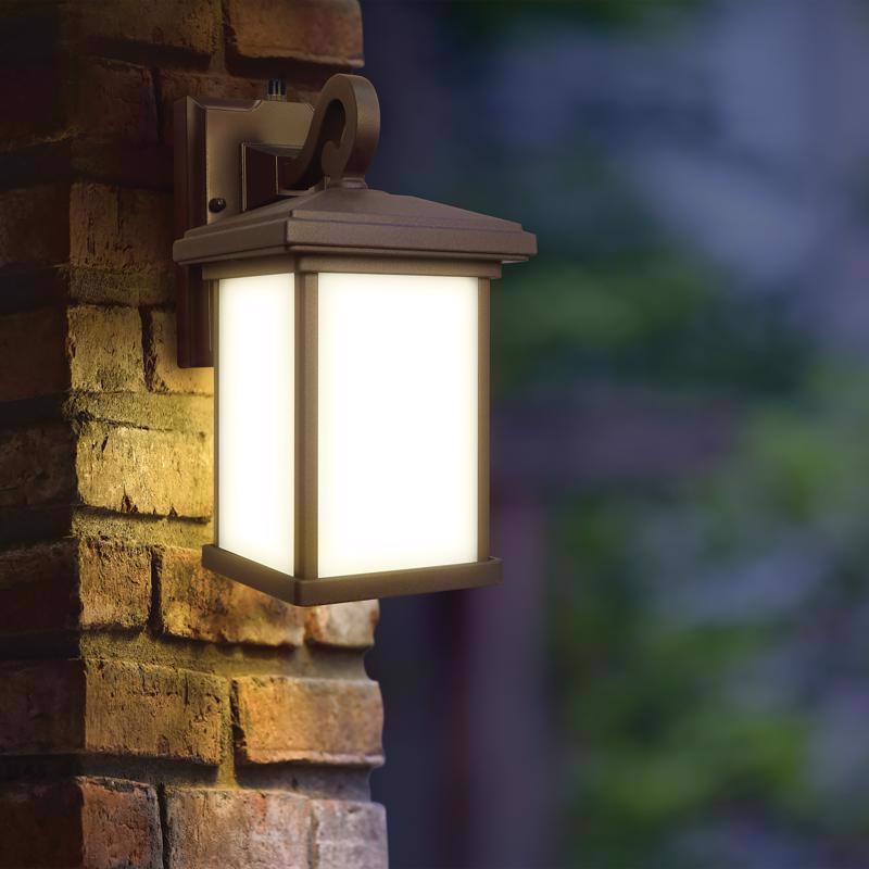 Feit OneSync Bronze Dusk to Dawn LED Wall Lantern