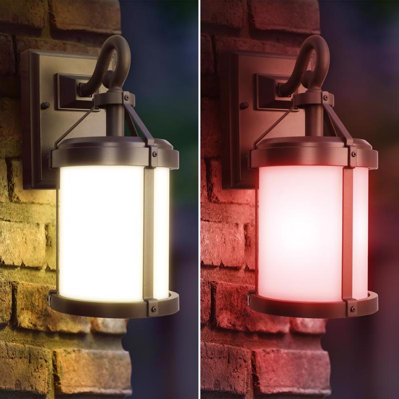 Feit Smart Home Bronze Dusk to Dawn LED Wall Lantern