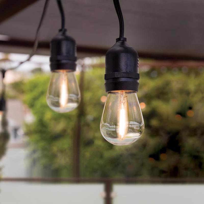 Feit LED String Lights w/Remote Control White 24 ft. 12 lights