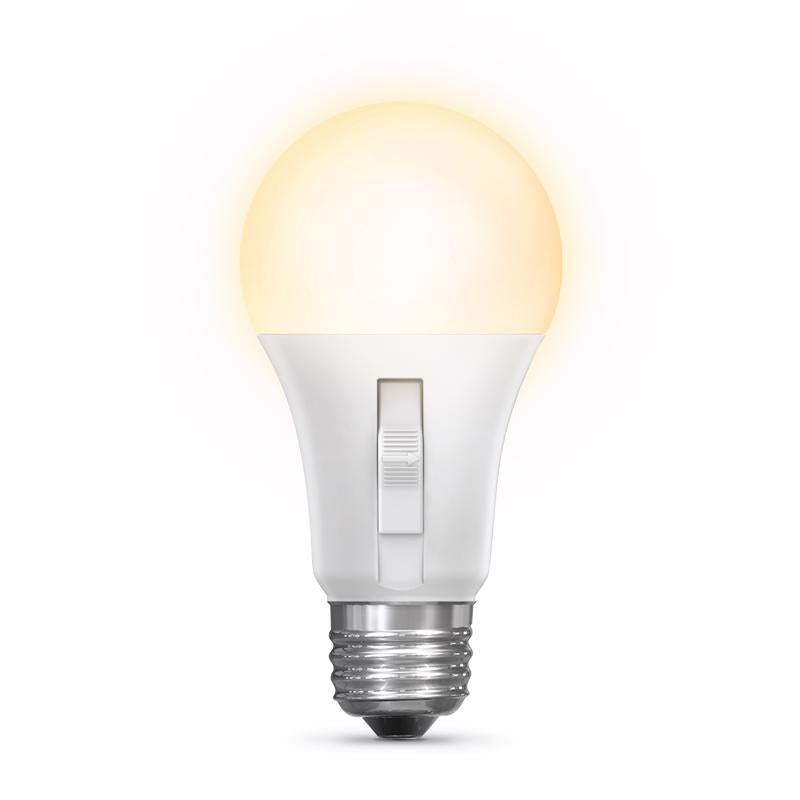 Feit A19 E26 (Medium) LED Motion Activated Bulb Adjustable White 60 Watt Equivalence