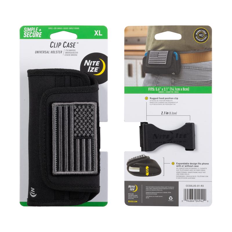 Nite Ize Black XL Cell Phone Case w/Clip For Universal