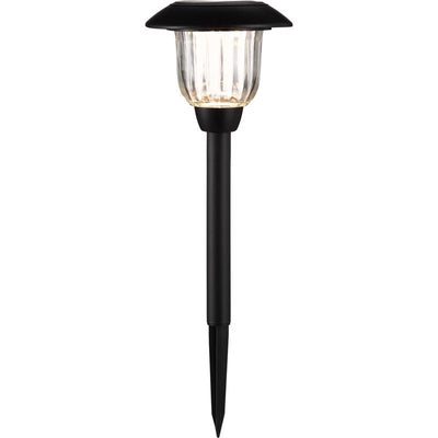 Living Accents Black Solar Powered 0.2 W LED Pathway Light