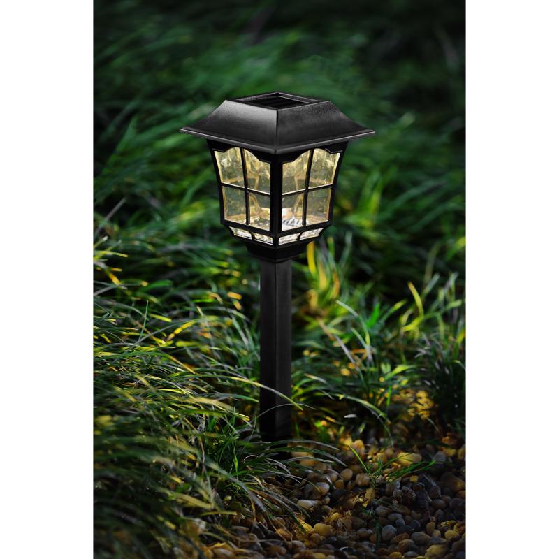Living Accents Black Solar Powered 0.06 W LED Pathway Light