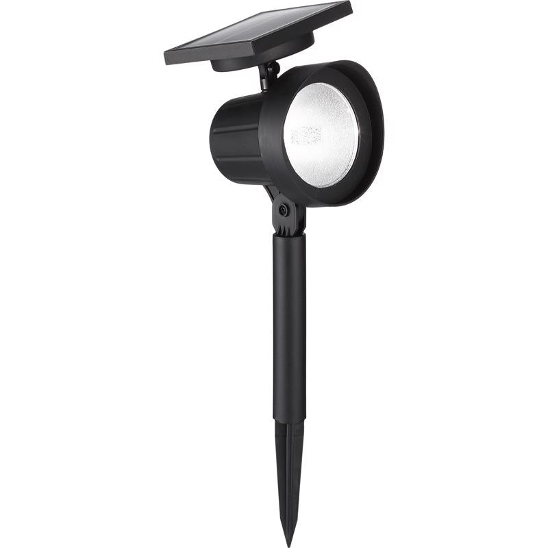 Living Accents Black Solar Powered 0.5 W LED Spotlight