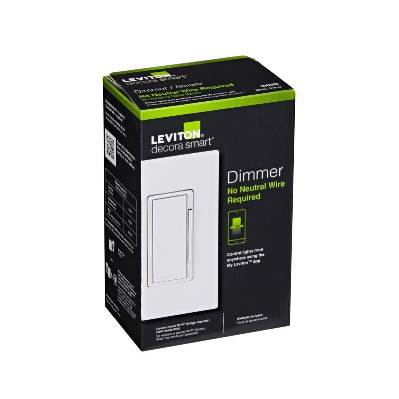 Leviton Decora White Toggle Smart-Enabled Dimmer Switch