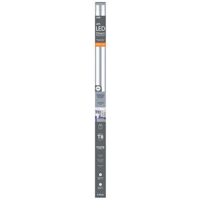 Feit Linear T8 Cool White 48 in. Bi-pin Linear LED Linear Lamp 32 Watt Equivalence 2 pk