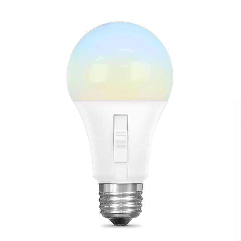 Feit A19 E26 (Medium) LED Dusk to Dawn Bulb Adjustable White 100 Watt Equivalence