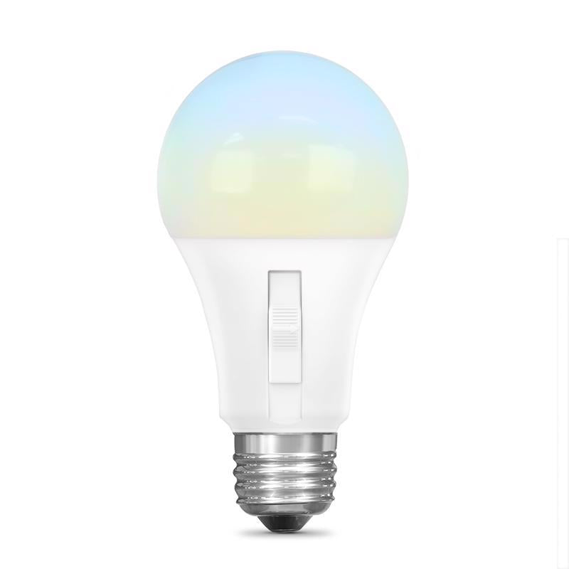 Feit A19 E26 (Medium) LED Motion Activated Bulb Adjustable White 100 Watt Equivalence