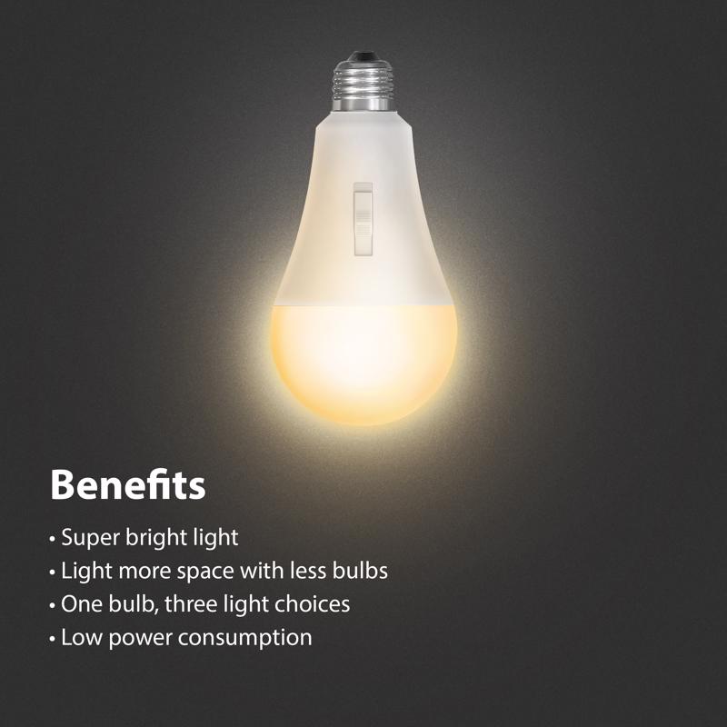 Feit A23 E26 (Medium) LED Bulb Adjustable White 300 Watt Equivalence