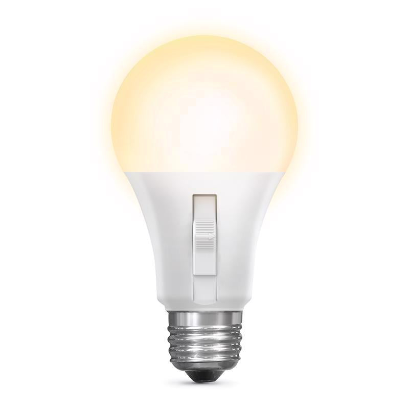 Feit A19 E26 (Medium) LED Dusk to Dawn Bulb Adjustable White 60 Watt Equivalence