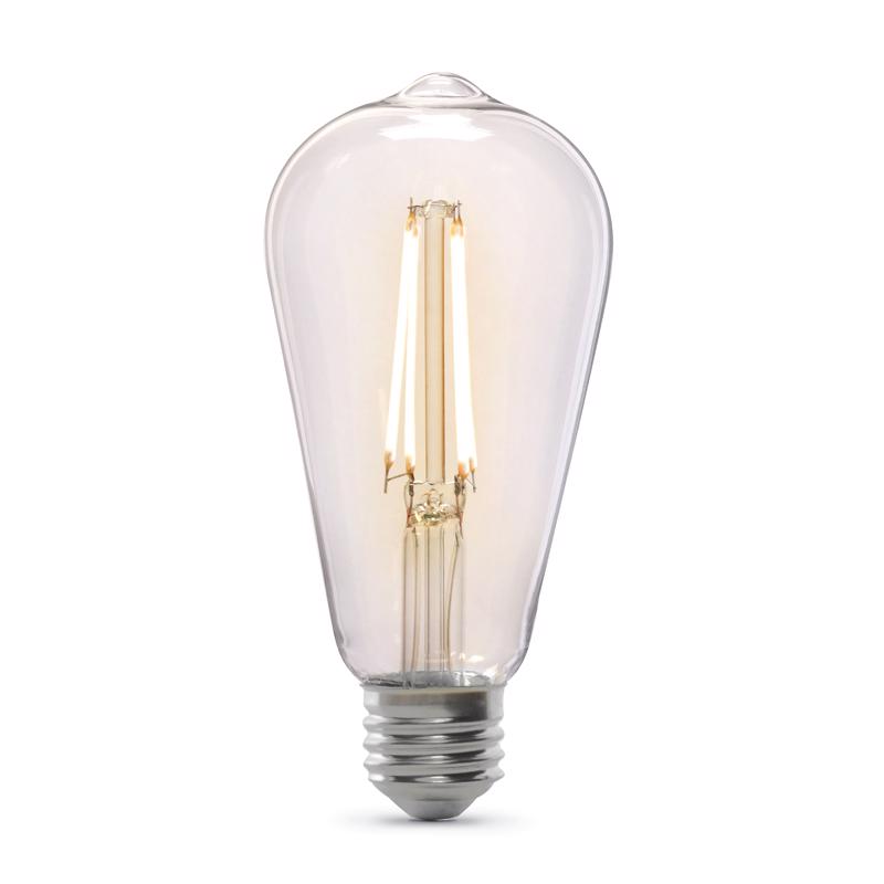 Feit ST19 E26 (Medium) LED Dusk to Dawn Bulb Daylight 60 Watt Equivalence