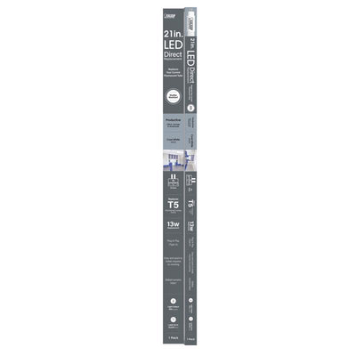 Feit T5 Cool White 21 in. Bi-pin Base Linear LED Linear Lamp 13 Watt Equivalence