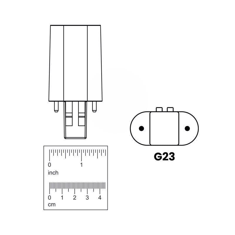 Feit Linear PL G23 LED Tube Light Soft White 9 Watt Equivalence