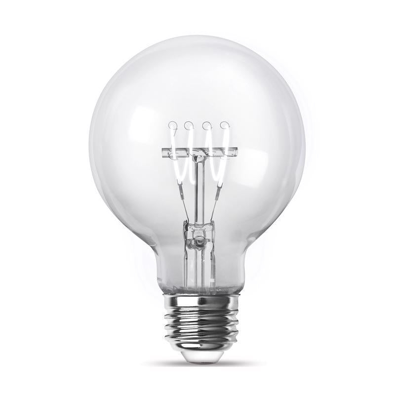 Feit G25 E26 (Medium) Filament LED Bulb Daylight 40 Watt Equivalence