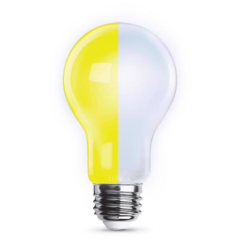 Feit A19 E26 (Medium) LED Bulb Yellow 60 Watt Equivalence