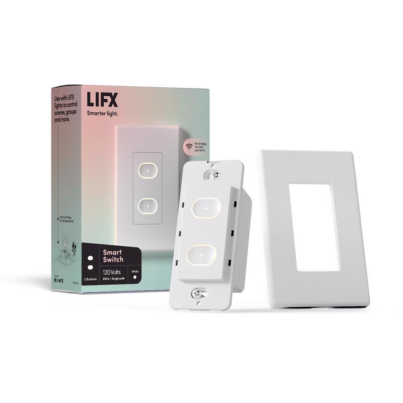 LIFX Smart Home 15 amps Single Pole Smart Smart-Enabled Switch White