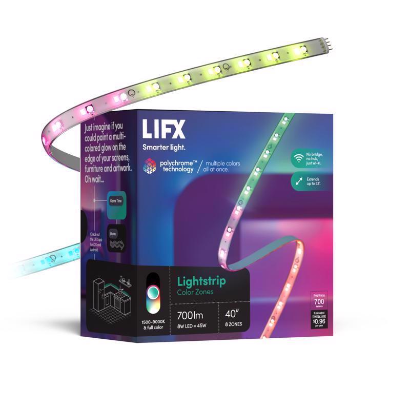 LIFX Smart Home 40 in. L Color Changing Plug-In LED Smart-Enabled Tape Light