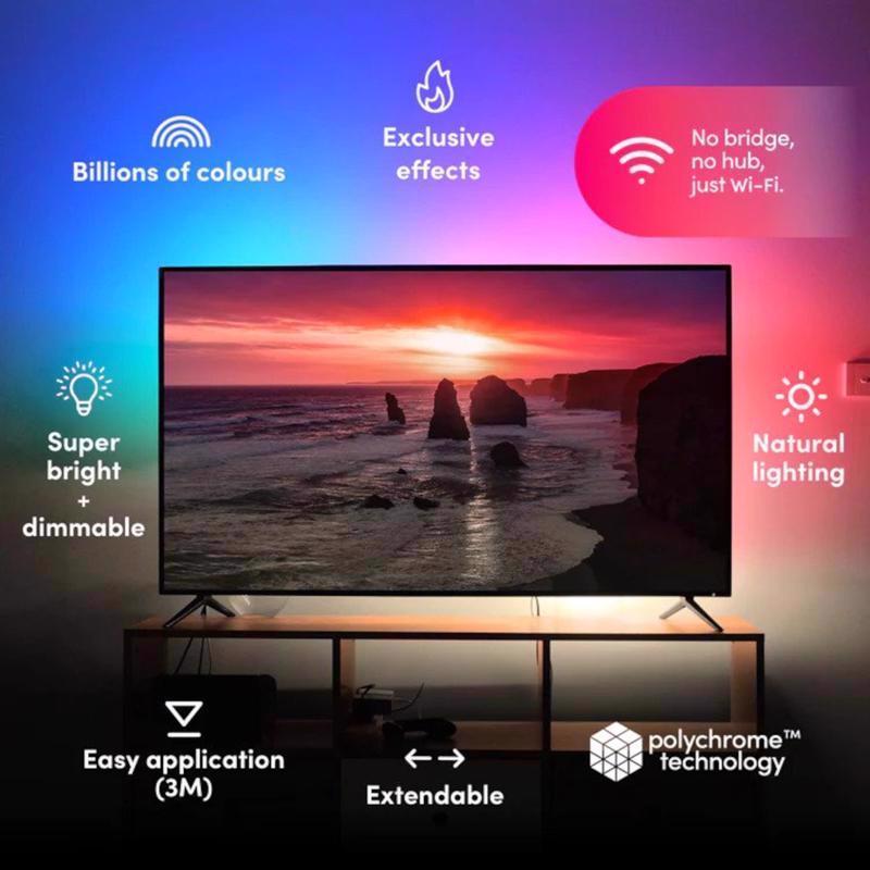 LIFX Smart Home 40 in. L Color Changing Plug-In LED Smart-Enabled Tape Light