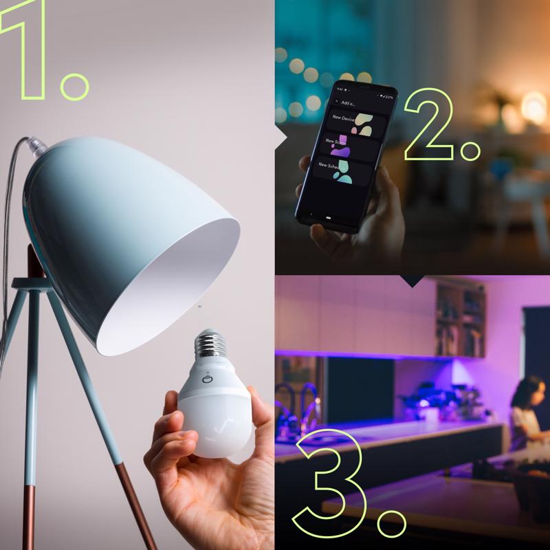 LIFX Smart Home A19 E26 (Medium) Smart-Enabled LED Bulb Color Changing 60 Watt Equivalence
