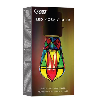 Feit ST19 E26 (Medium) Filament LED Bulb Multi-Colored 25 Watt Equivalence
