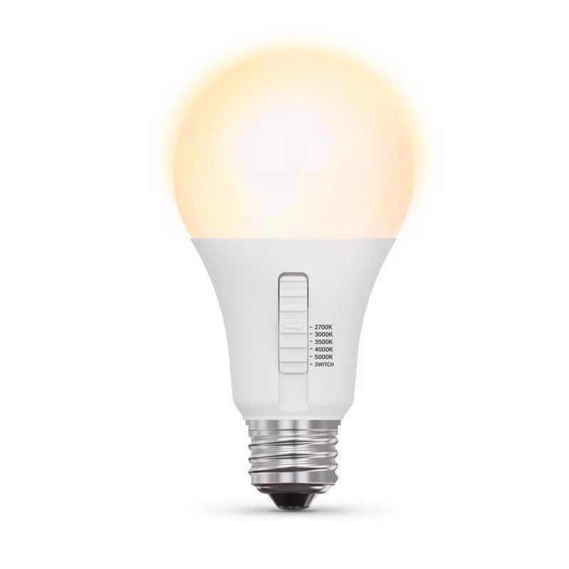 Feit A21 E26 (Medium) LED Bulb Adjustable White 100 Watt Equivalence 2 pk