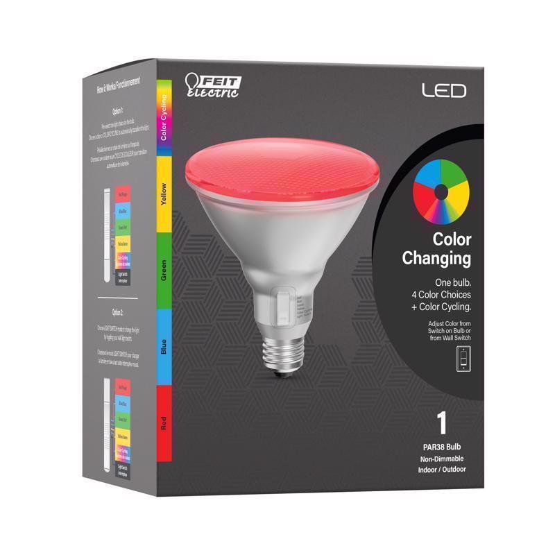 Feit PAR38 E26 (Medium) LED Floodlight Bulb Color Changing 90 Watt Equivalence