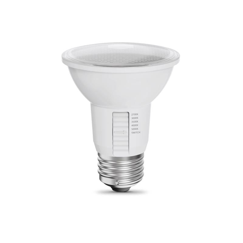 Feit PAR20 E26 (Medium) LED Floodlight Bulb Adjustable White 50 Watt Equivalence 2 pk