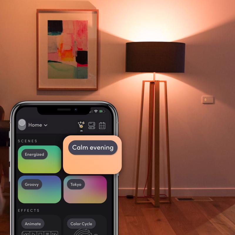 LIFX Smart Home A19 E26 (Medium) Smart-Enabled LED Bulb Color Changing 75 Watt Equivalence