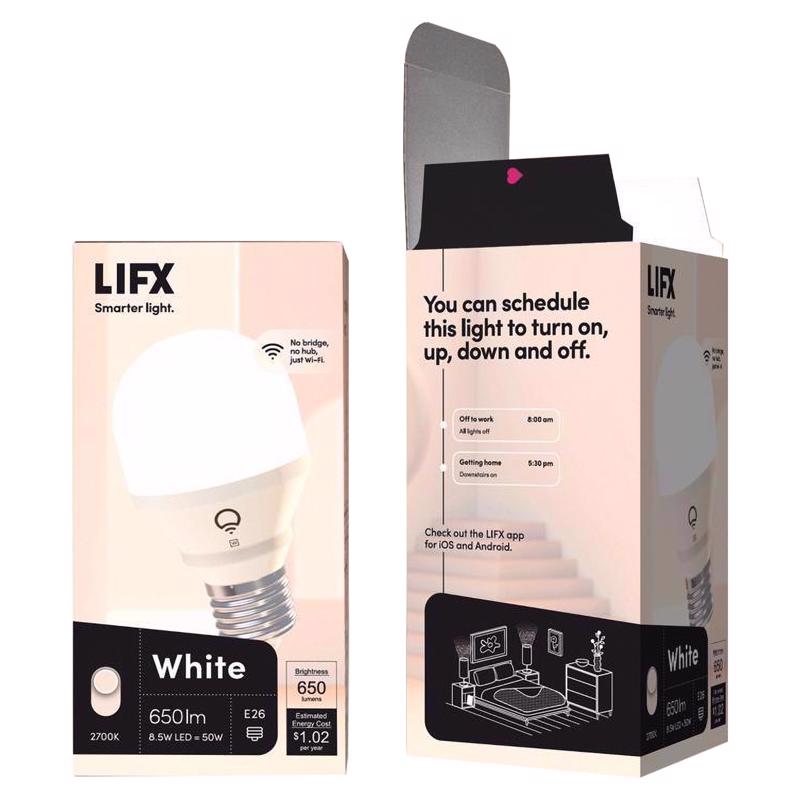 LIFX Smart Home A19 E26 (Medium) Smart-Enabled LED Bulb White 50 Watt Equivalence