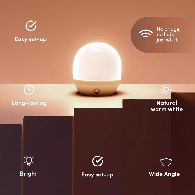LIFX Smart Home A19 E26 (Medium) Smart-Enabled LED Bulb White 50 Watt Equivalence