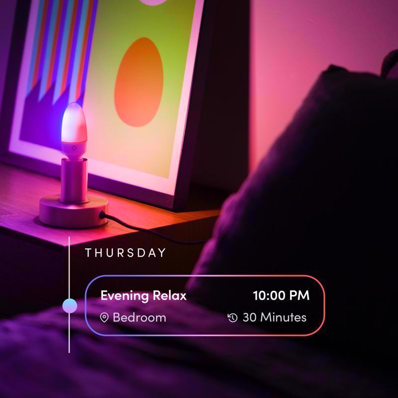 LIFX Smart Home B11 E12 (Candelabra) Smart-Enabled LED Bulb Color Changing 25 Watt Equivalence