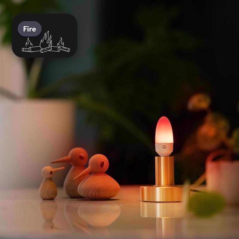 LIFX Smart Home B11 E12 (Candelabra) Smart-Enabled LED Bulb Color Changing 25 Watt Equivalence