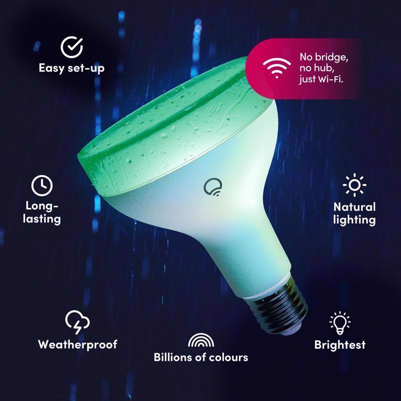 LIFX Smart Home BR30 E26 (Medium) Smart-Enabled LED Bulb Color Changing 75 Watt Equivalence