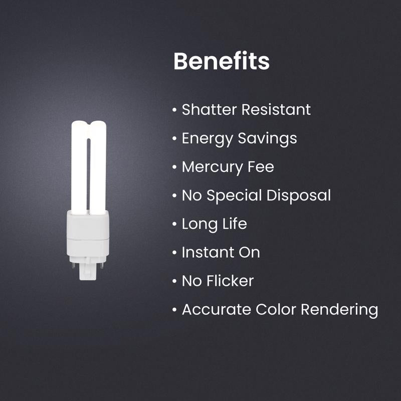 Feit Linear PL GX23-2 LED Bulb Cool White 13 Watt Equivalence