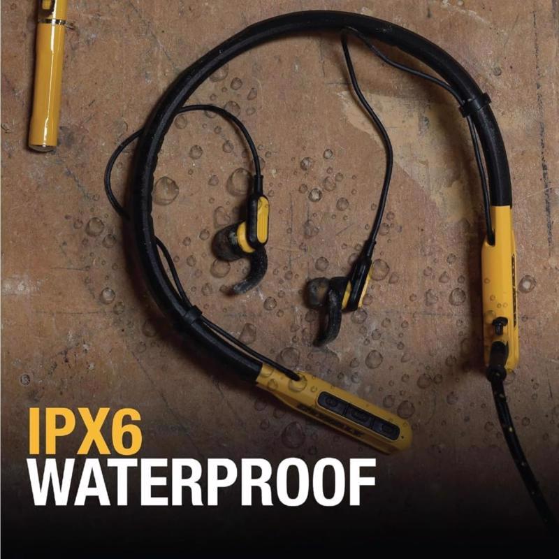 DeWalt Wireless Bluetooth Behind-the-Neck Headphones