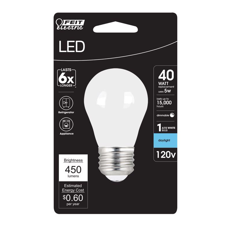 Feit A15 E26 (Medium) Filament LED Bulb Daylight 40 Watt Equivalence
