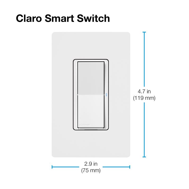 Lutron Caseta 5 amps Single Pole Smart Smart-Enabled Rocker Switch White