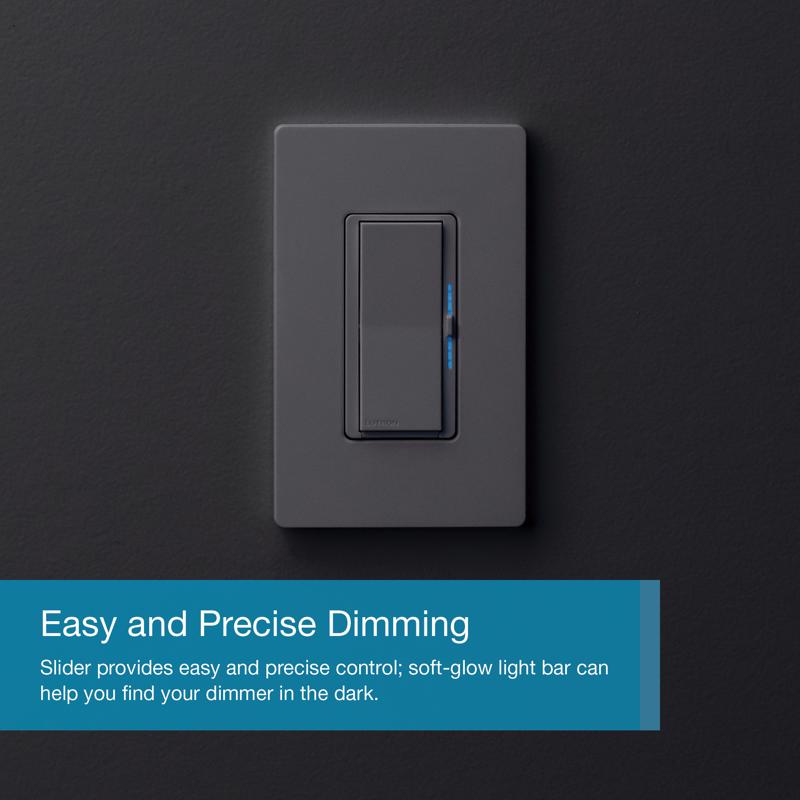 Lutron Caseta White 150 W Toggle Smart-Enabled Dimmer Switch w/Remote Control