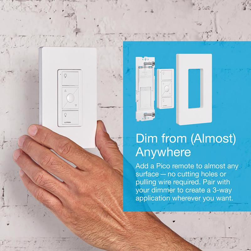 Lutron Caseta White 150 W Touch Smart-Enabled Dimmer Switch
