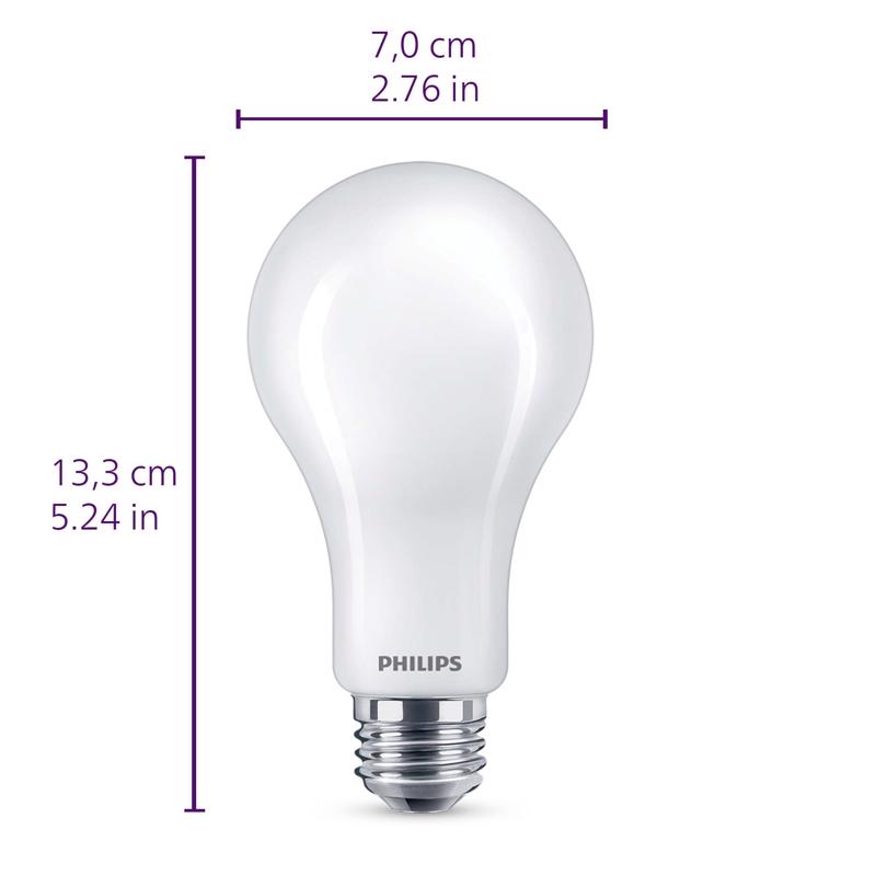 Philips A21 E26 (Medium) LED Bulb Soft White 100 Watt Equivalence
