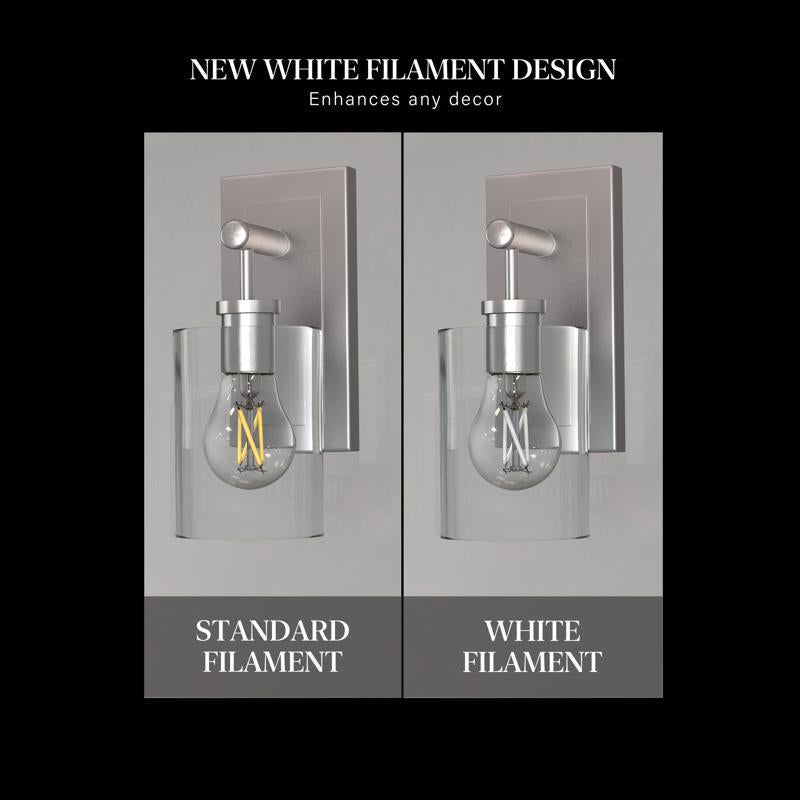 Feit White A15 E26 (Medium) Filament LED Bulb Soft White 75 Watt Equivalence 2 pk