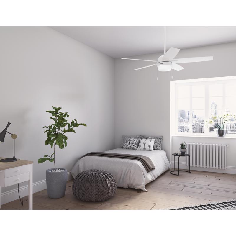 Hunter Anisten 52 in. White LED Indoor Ceiling Fan