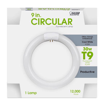 Feit 30 W T9 8.8 in. D X 8.6 in. L Circline Fluorescent Bulb Cool White Tubular 4100 K