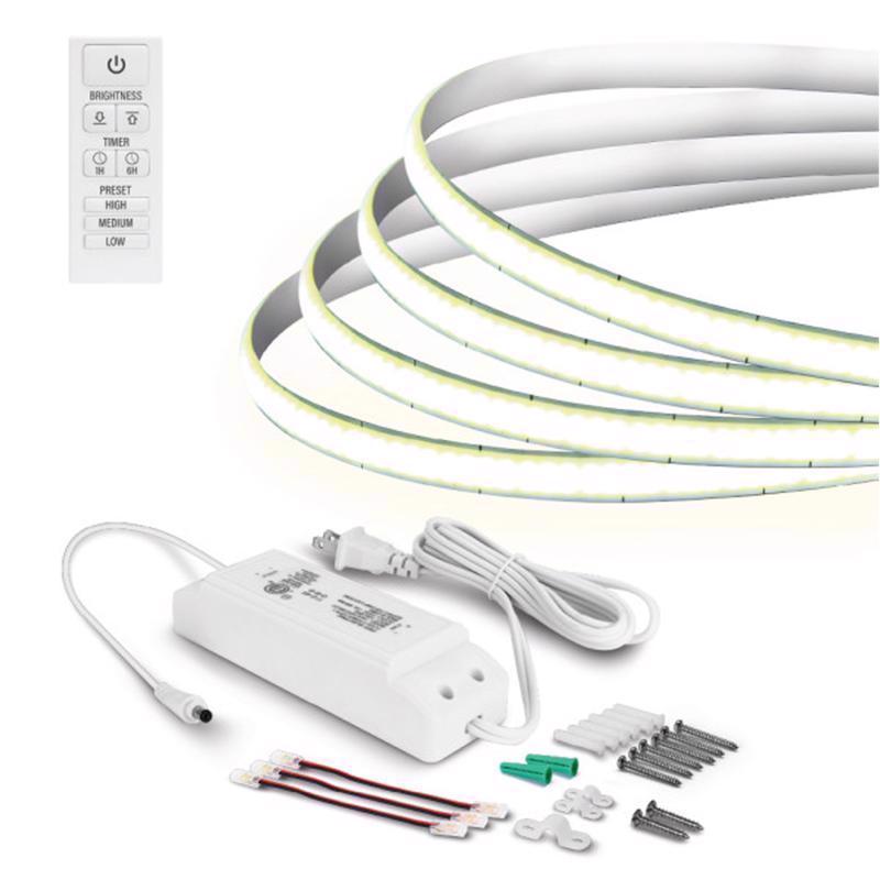 Feit LED 16 ft. L Bright White Plug-In LED Tape Light