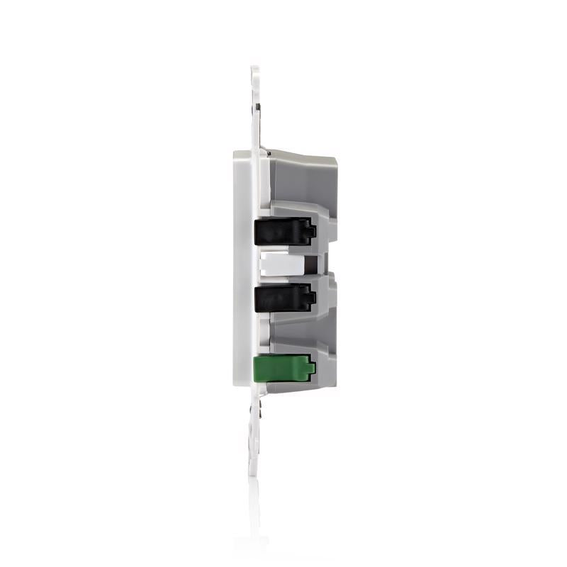 Leviton Lever Edge 15 amps 125 V White Tamper Resistant Outlet 5-15R