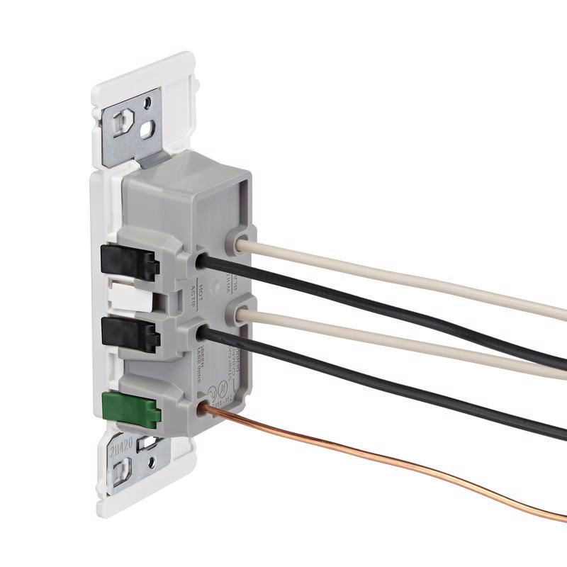 Leviton Lever Edge 15 amps 125 V Duplex White Tamper Resistant Outlet 5-15R 10 pk