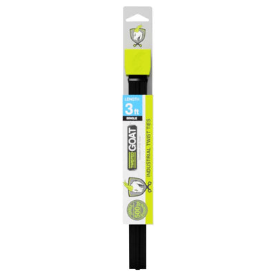 Twisted Goat 36 in. L Black Twist Ties