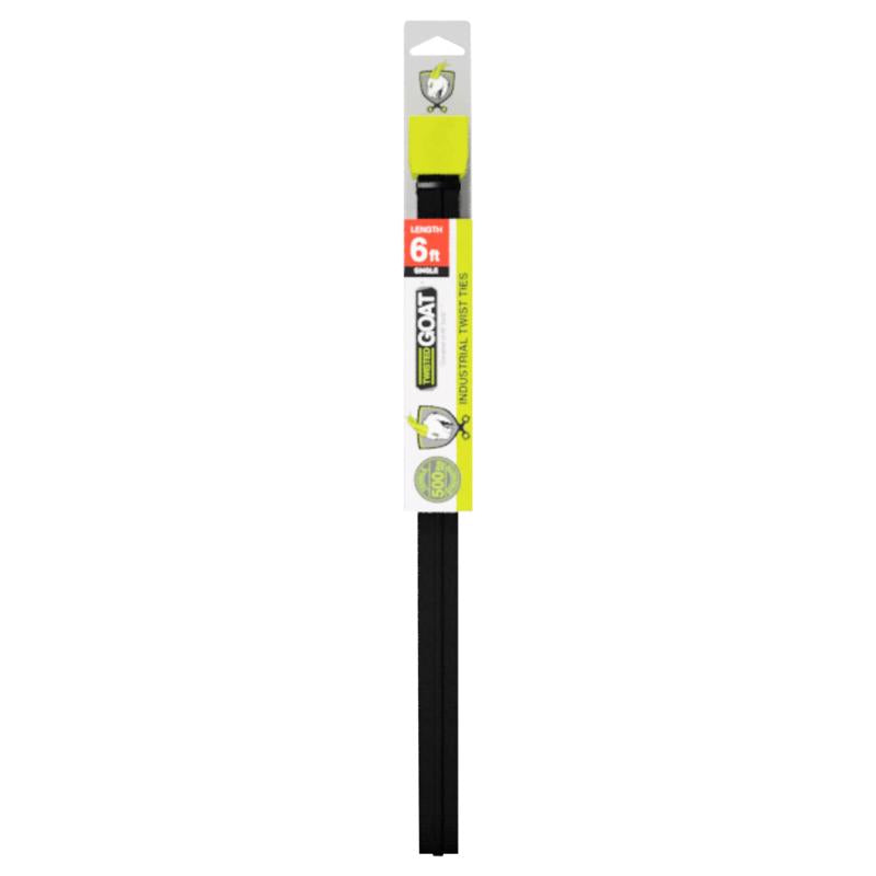 Twisted Goat 72 in. L Black Twist Ties